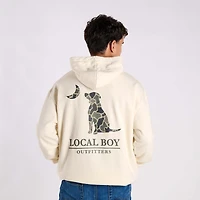 Brush Camo Dog and Moon Hoodie