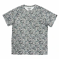 Heather Blend Crewneck Short Sleeve T-Shirt Fish Camo