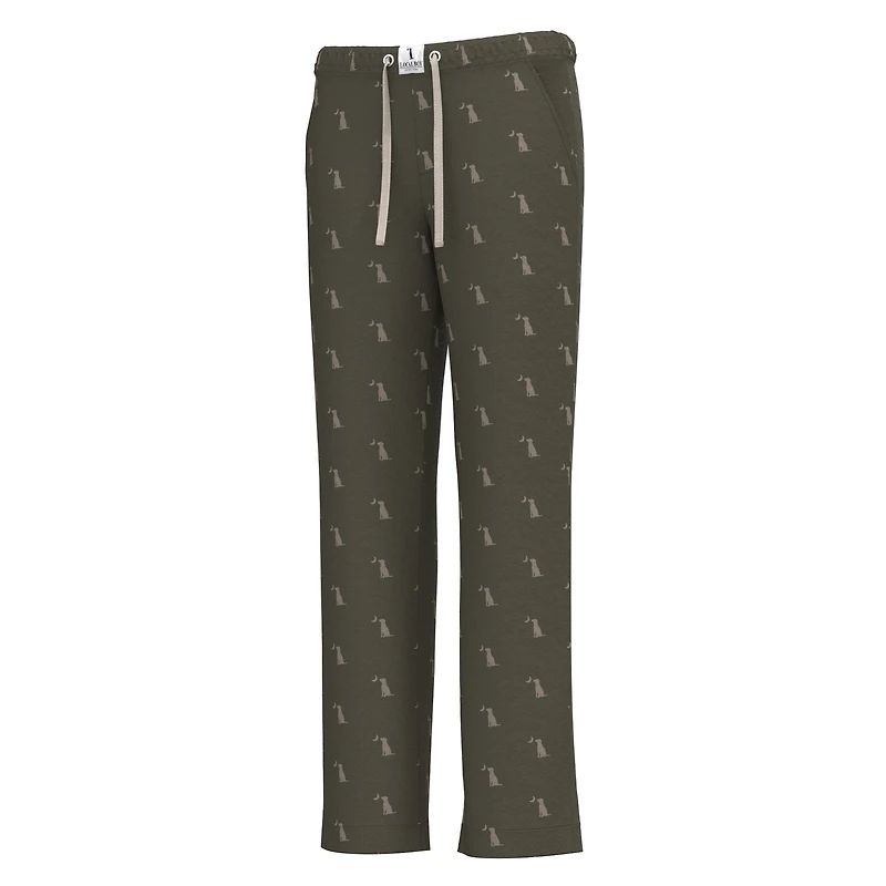Men's Pajama Pants Cedar Dog and Moon