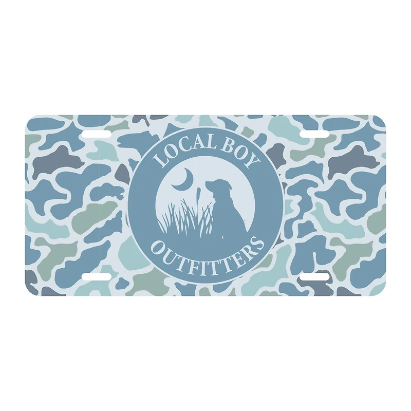 LBO Logo License Plate in Localflage Coast