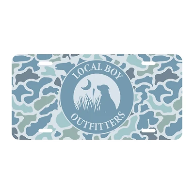 LBO Logo License Plate in Localflage Coast