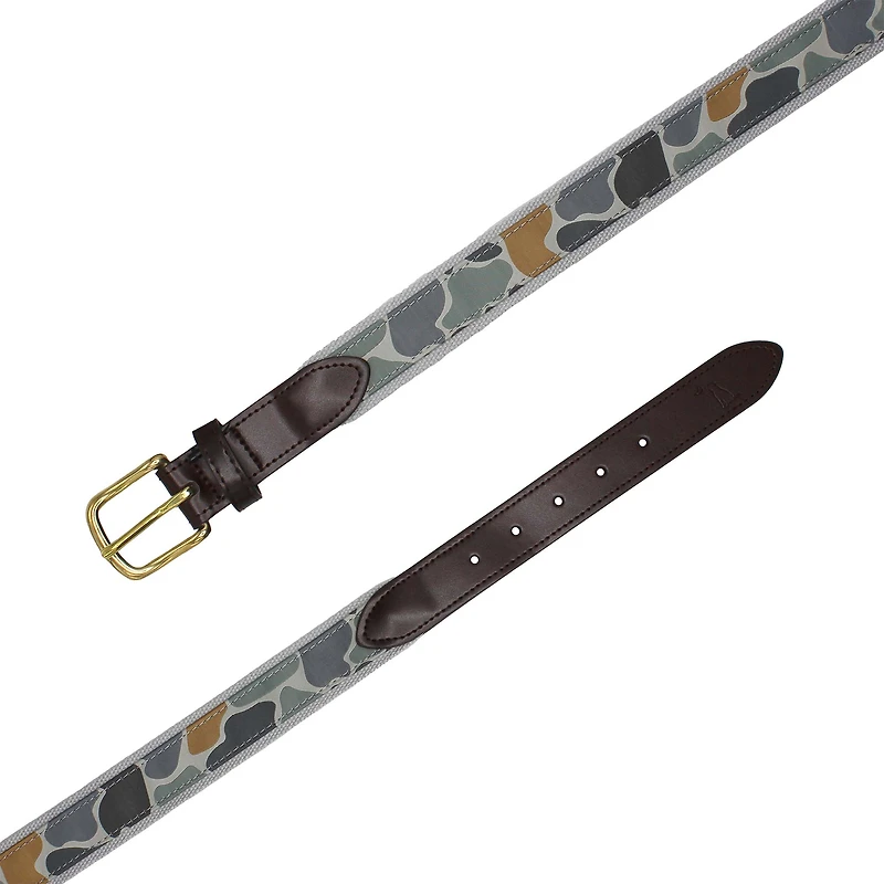 Men's Ribbon Belt Forest Camo Bluff