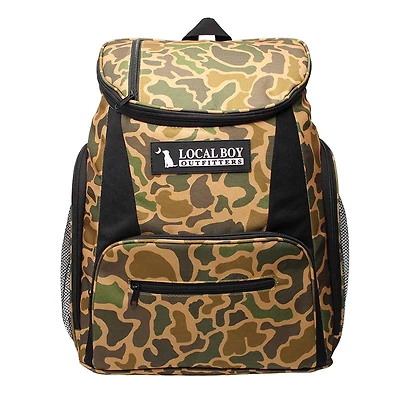 Old School Camo Backpack Cooler