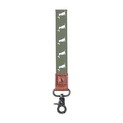 Classic Wrist Lanyard in Thyme Dog and Moon