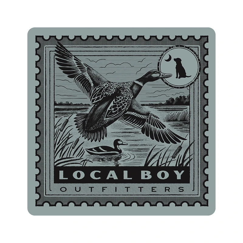 Mallard In Flight Stamp Decal