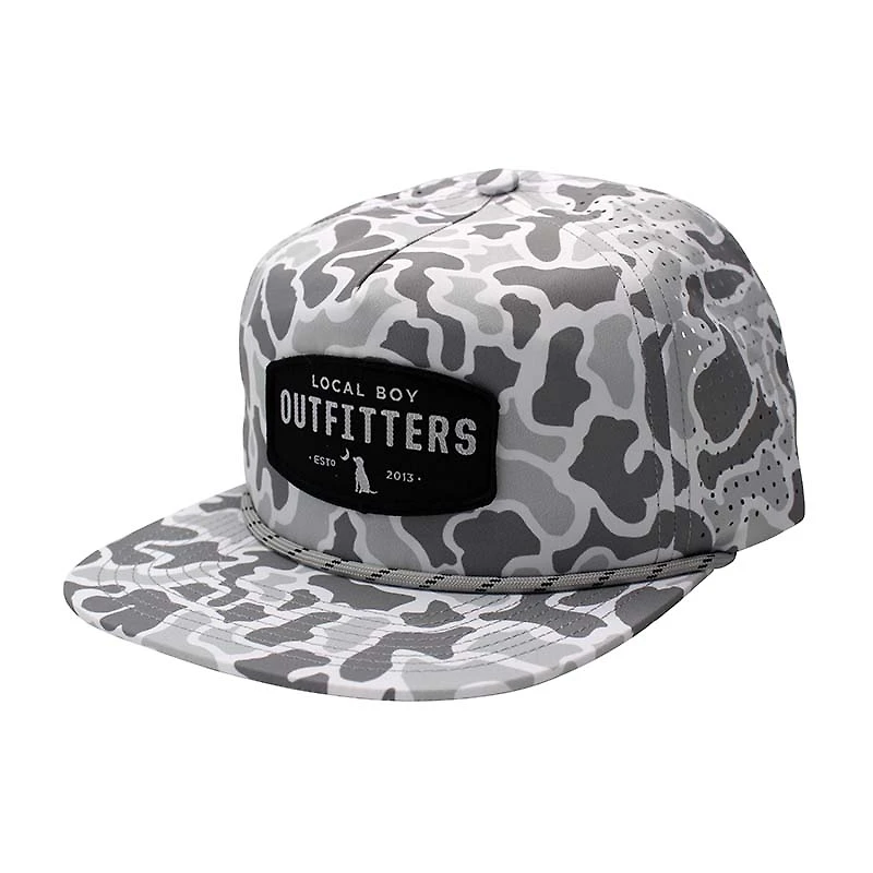Performance Rope Hat in White Localflage Camo