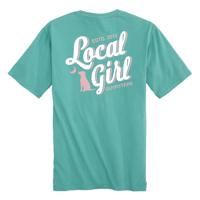Stacked Script Short Sleeve T-Shirt Chalky Mint