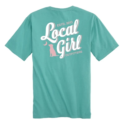 Stacked Script Short Sleeve T-Shirt Chalky Mint