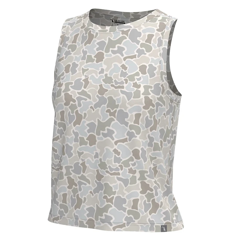Local Girl Muscle Tank Forest Saltwater Camo