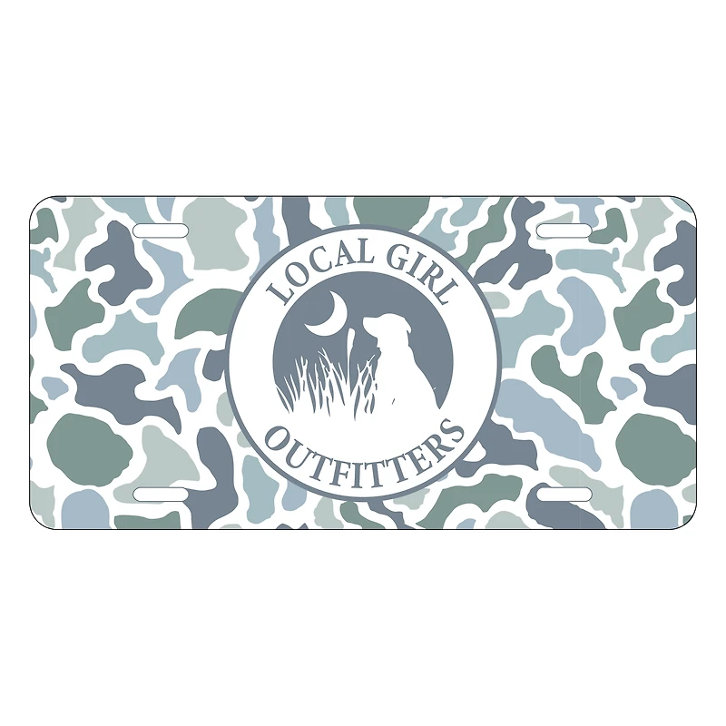 Localflage Coast Camo License Plate