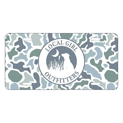 Localflage Coast Camo License Plate
