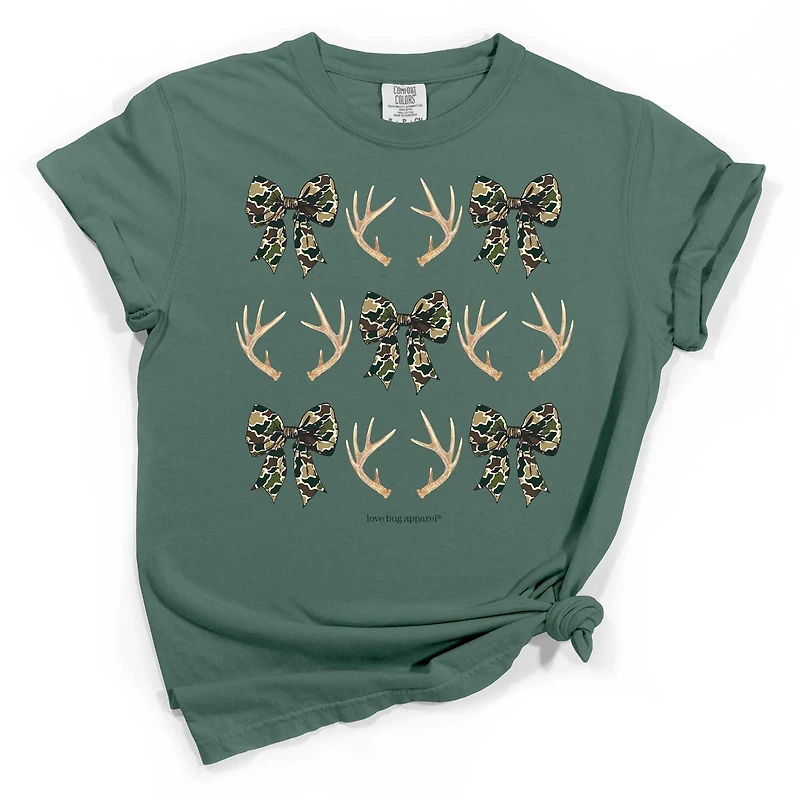 Camo Bow Antler Short Sleeve T-Shirt