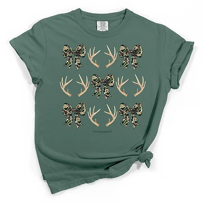 Camo Bow Antler Short Sleeve T-Shirt