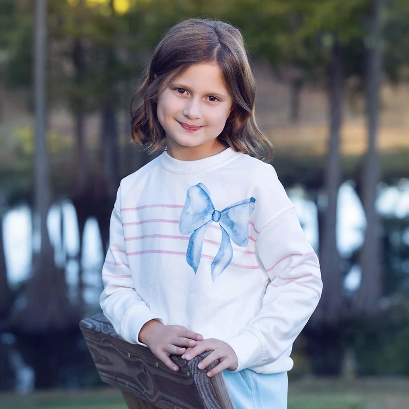 Youth Bow Crewneck Sweatshirt