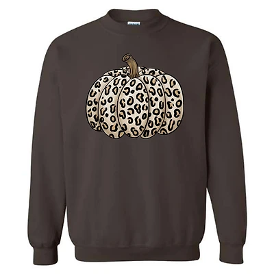 Leopard Pumpkin Crewneck Sweatshirt