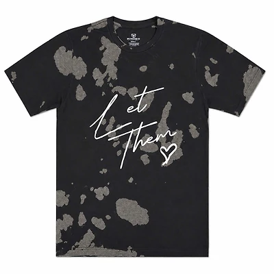 Let Them Black Tie Dye Short Sleeve T-Shirt