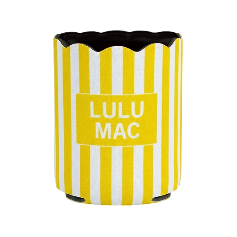 Lulu Mac Yellow Stripe Can Cooler