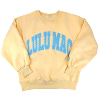 Lulu Mac Dot Applique Crewneck Sweatshirt Butter and Blue