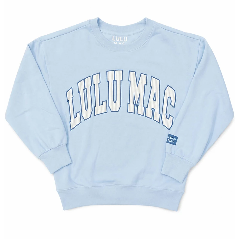 Lulu Mac Striped Embroidered Sweatshirt Light