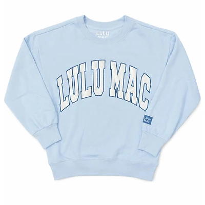 Lulu Mac Striped Embroidered Sweatshirt Light