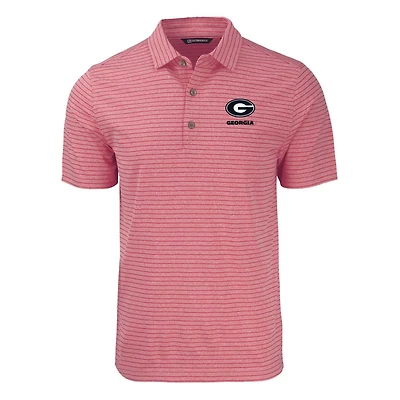 UGA Heather Stripe Short Sleeve Polo