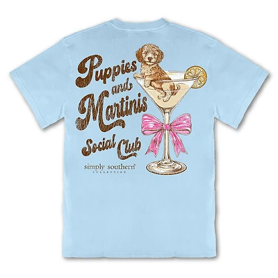 Puppies and Martinis Short Sleeve T-Shirt