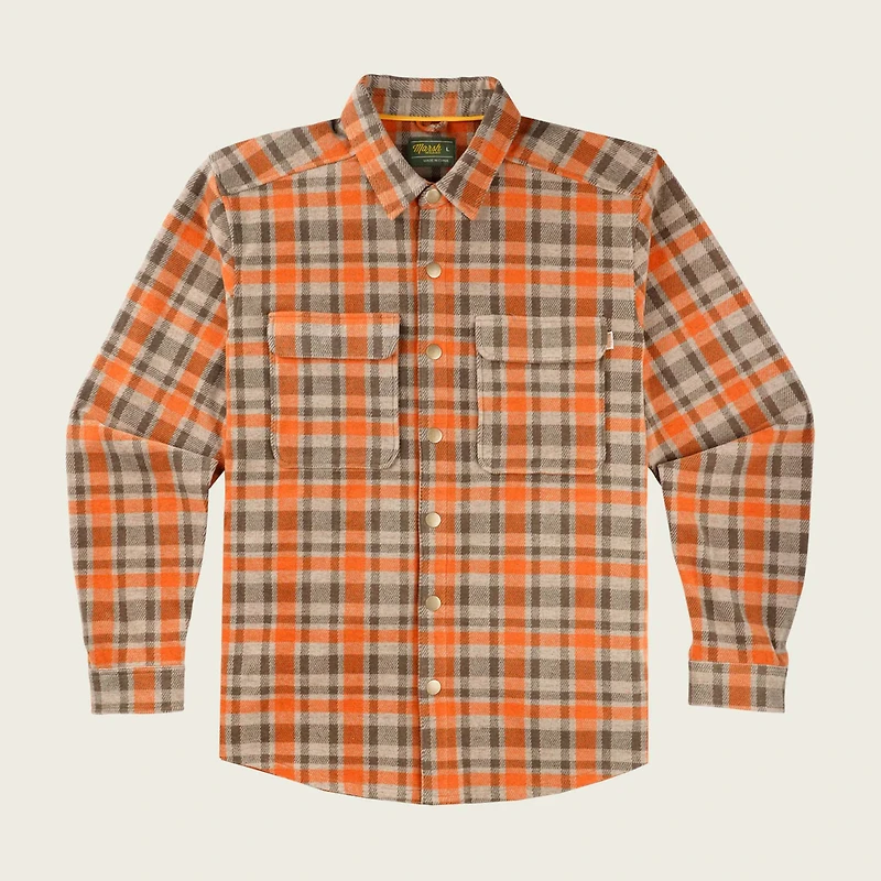 Men's Seadrift Fleece Button-Down Overshirt Coriander