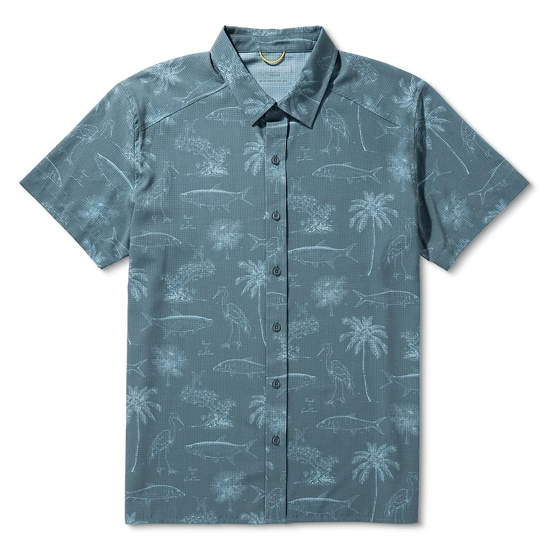 BreezeWeave Short Sleeve Button Down Shirt