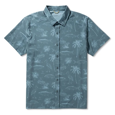 BreezeWeave Short Sleeve Button Down Shirt