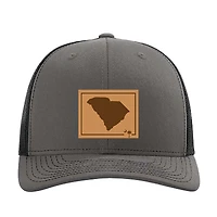 South Carolina Outline Trucker in Charcoal and Black