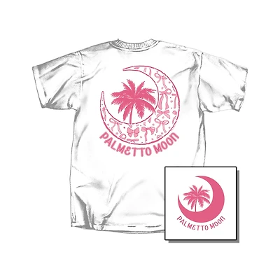 Youth Bow Moon Short Sleeve T-Shirt