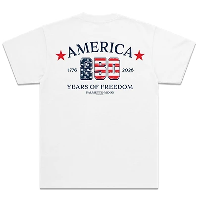 America 250th Anniversary Short Sleeve T-Shirt White