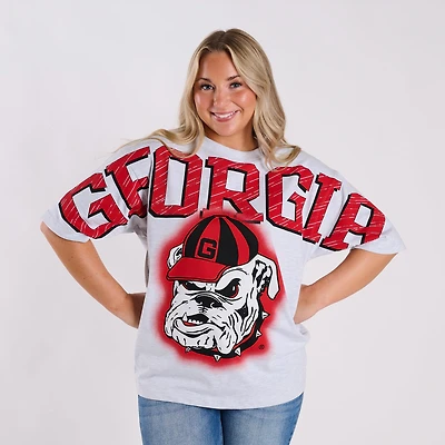 Georgia Bulldogs Oversized Graphic Short Sleeve T-Shirt
