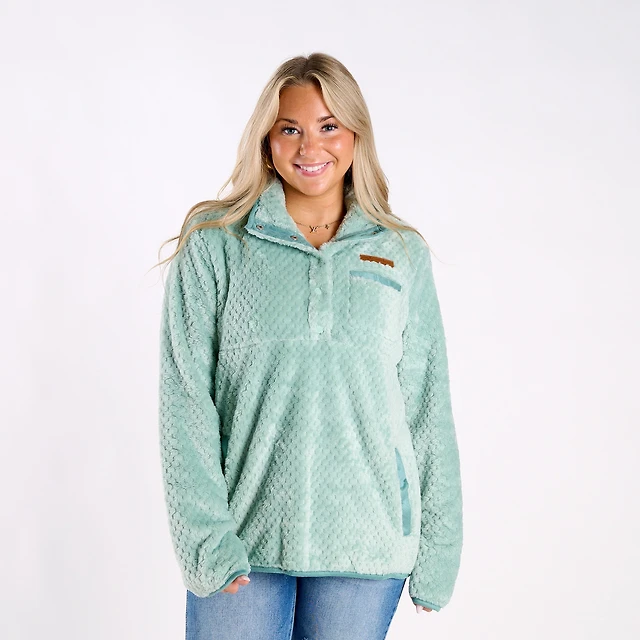 Simply Soft Fleece Snap Pullover Harbor