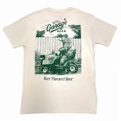 Garage Beer Lawn Mower Short Sleeve T-Shirt