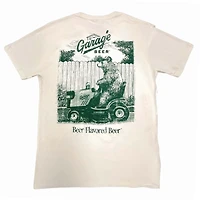 Garage Beer Lawn Mower Short Sleeve T-Shirt