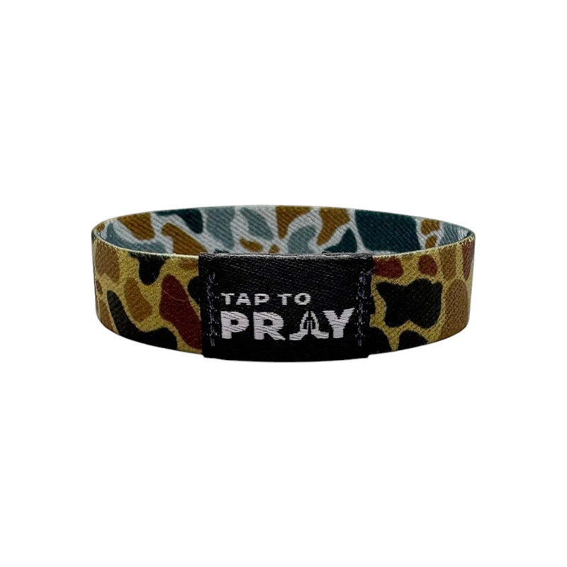 Tap To Pray Wristband River Rock Camo Sahara Copper