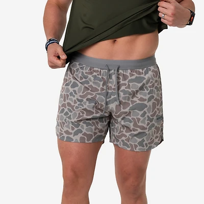 5 Inch Training Shorts Classic Deer Camo