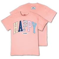 Happy Patchwork Short Sleeve T-Shirt