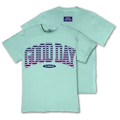 Good Day Stripe Logo Short Sleeve T-Shirt