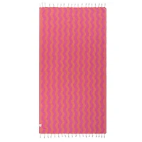 Coral Rumble Waves Towel