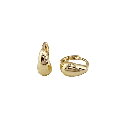 Gold Huggie Hoop Earrings