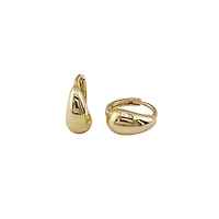 Gold Huggie Hoop Earrings