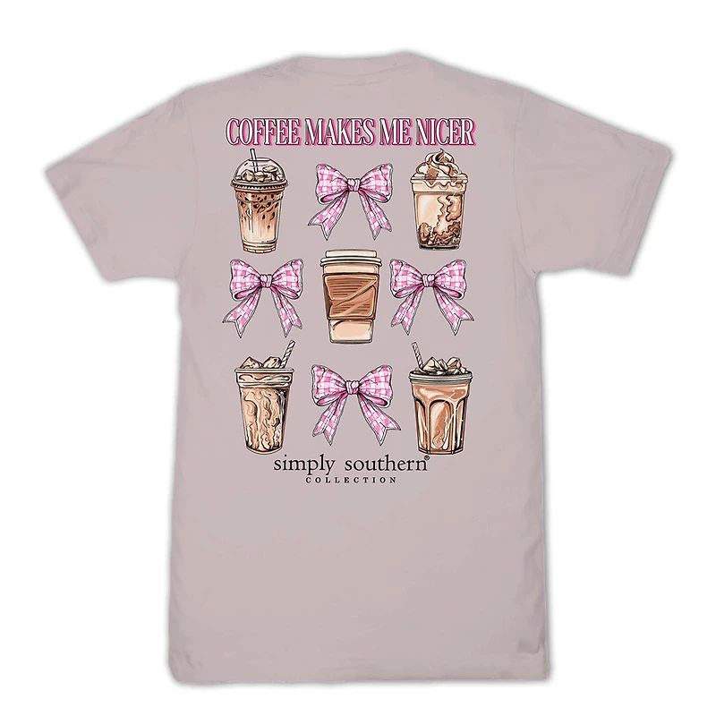 Coffee Makes Me Nicer Short Sleeve T-Shirt