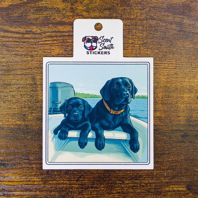 Dogs on a Boat Decal