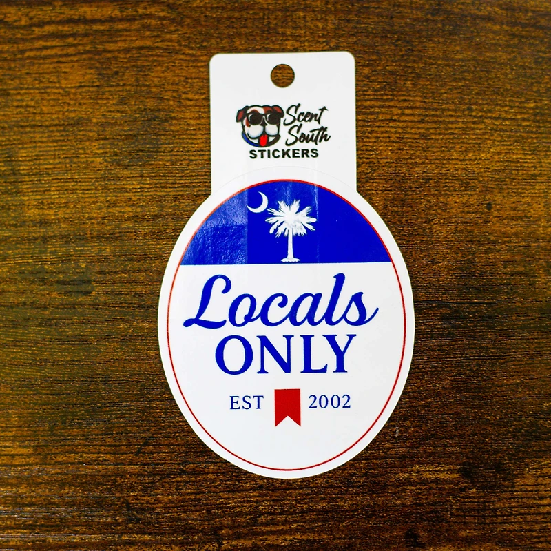 Locals Only Label Decal
