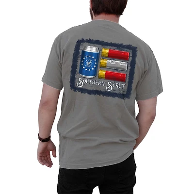 Stars Stripes and Shells Short Sleeve T-Shirt Silverstone