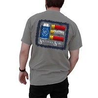 Stars Stripes and Shells Short Sleeve T-Shirt Silverstone