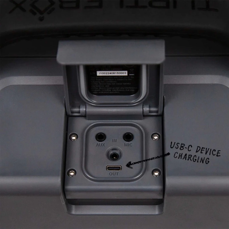 Turtlebox Grande Portable Speaker in Gray