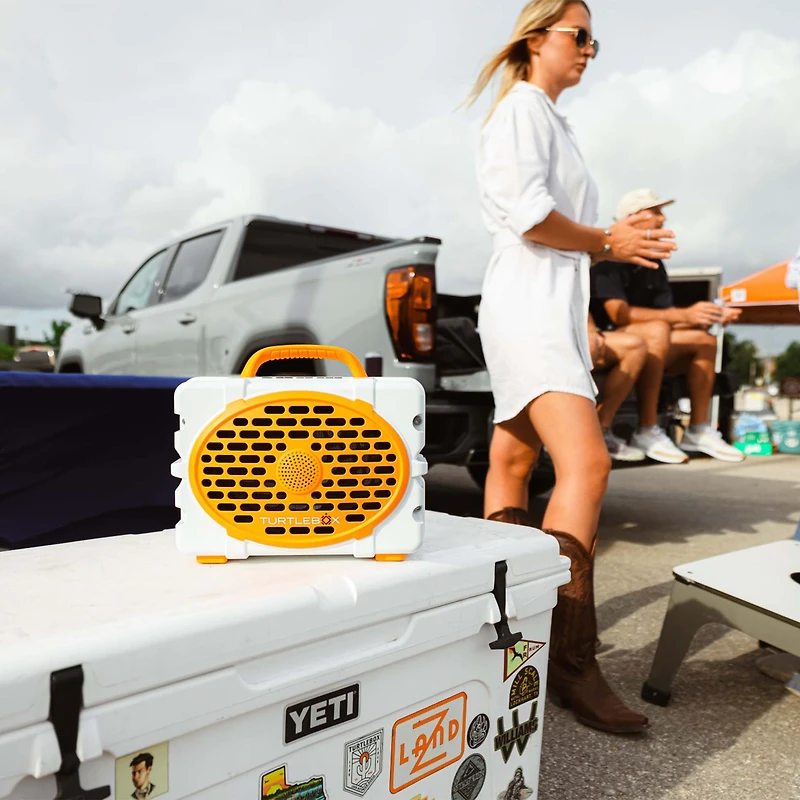 TurtleBox Gen 3 UT Orange and White Portable Speaker